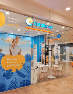 Įmonės pavadinimas yra Coral Travel Lithuania